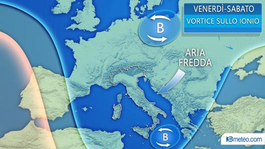 Meteo Italia: situazione attesa tra venerdì e sabato