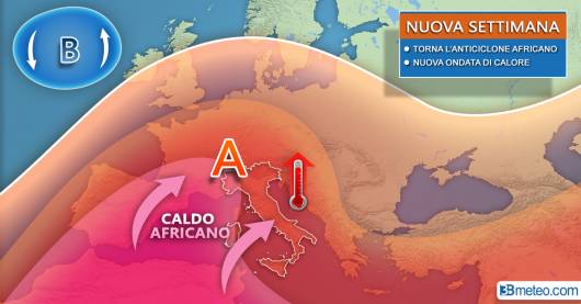 Meteo Italia- torna l'anticiclone africano