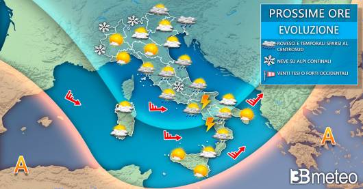 Meteo Italia venerdì 10 marzo
