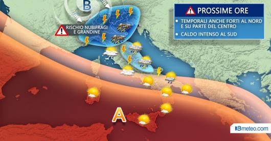 Meteo Italia venerdì
