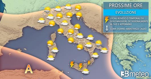 Meteo Italia venerdì