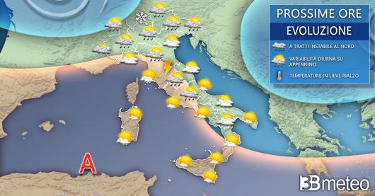 Meteo Italia venerdì