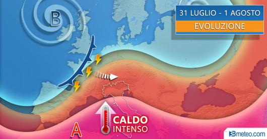 Meteo Italia venerdì e sabato