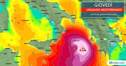 Meteo: l'altezza delle onde massimo attesa per le prossime ore, fino a 9 metri al largo dello Ionio!