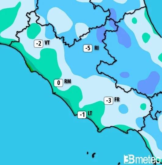 Meteo Lazio, San Silvestro e Capodanno freddi con gelo nella notte del Veglione