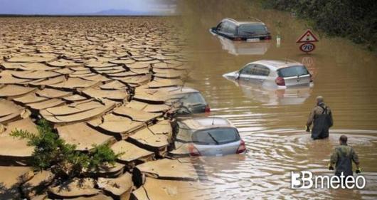 Meteo - Le ondate di calore estremo aumentano il rischio di alluvioni