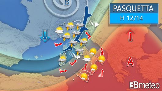 Meteo lunedì 1 aprile, Pasquetta