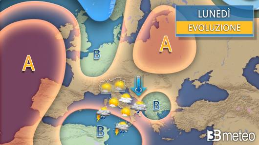 Meteo lunedì 11 novembre