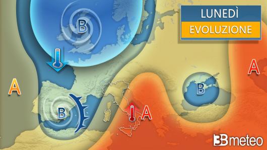 Meteo lunedì 29 aprile