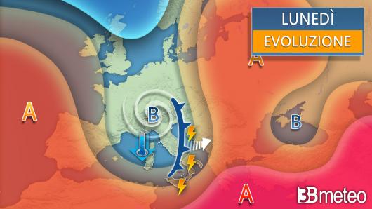 Meteo lunedì