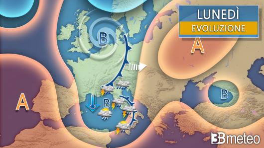 Meteo lunedì
