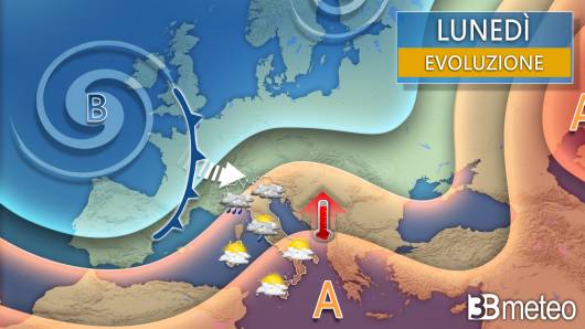 Meteo lunedì