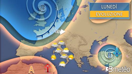 Meteo lunedì