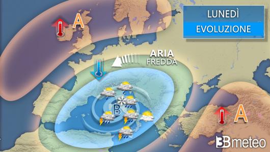 Meteo lunedì