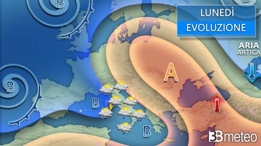 Meteo lunedì