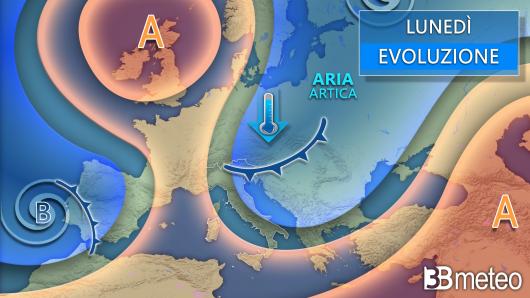 Meteo lunedì