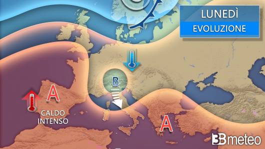Meteo lunedì