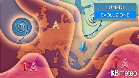 Meteo lunedì