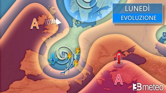 Meteo lunedì