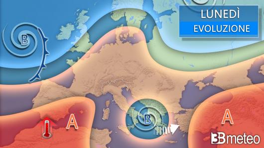 Meteo lunedì