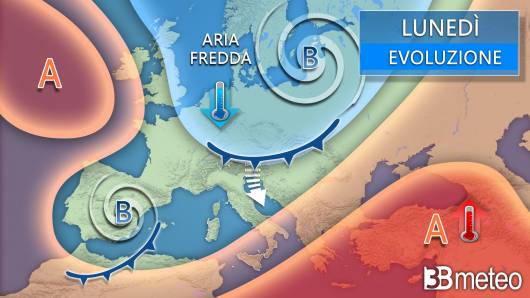Meteo lunedì