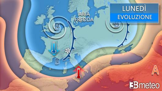 Meteo lunedì