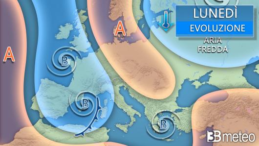 Meteo lunedì
