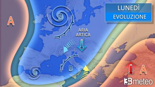 Meteo lunedì