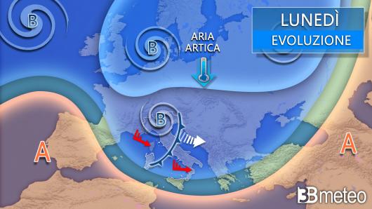 Meteo lunedì