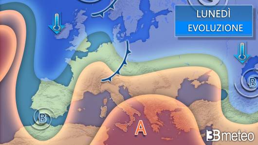 Meteo lunedì
