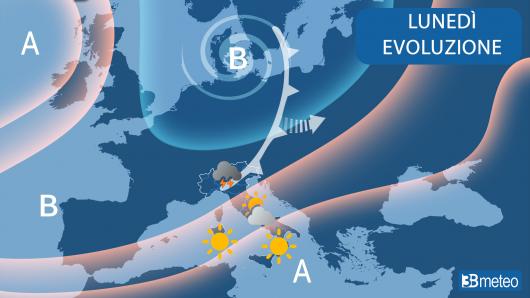 Meteo lunedì