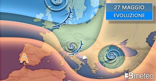 Meteo martedì 27 maggio