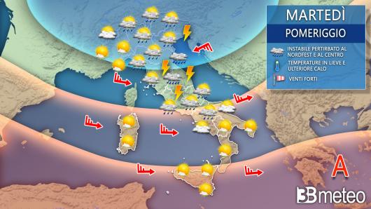 Meteo martedì