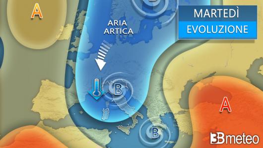 Meteo martedì