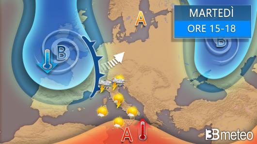 Meteo martedì