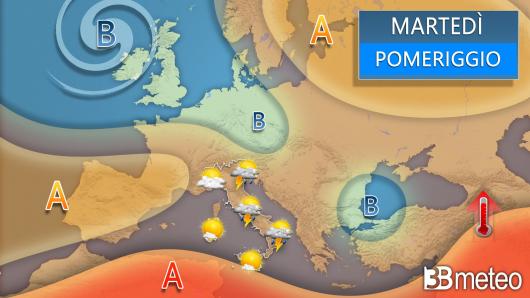 Meteo martedì
