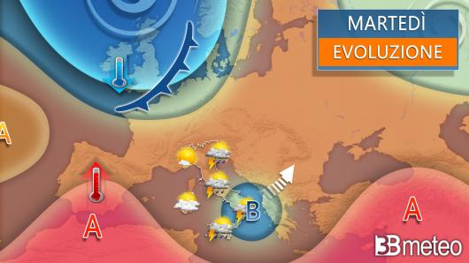 Meteo martedì