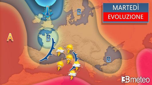 Meteo martedì