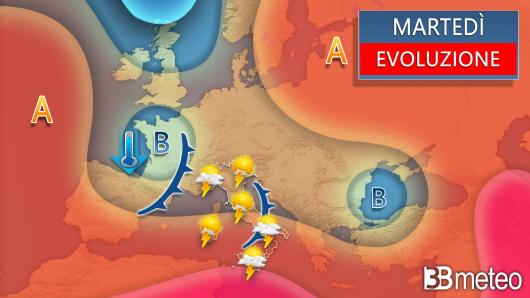 Meteo martedì
