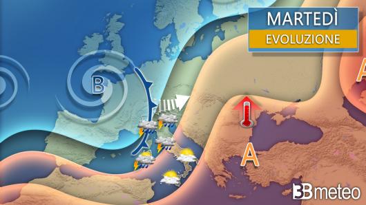Meteo martedì