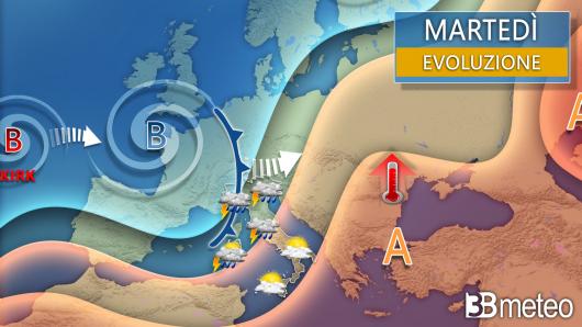 Meteo martedì