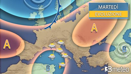 Meteo martedì