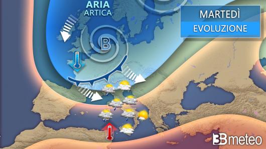 Meteo martedì