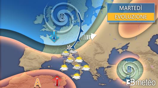 Meteo martedì