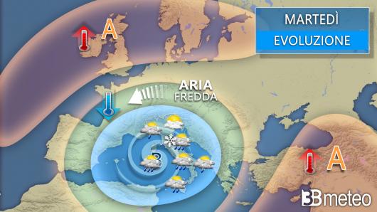 Meteo martedì