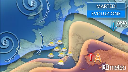 Meteo martedì