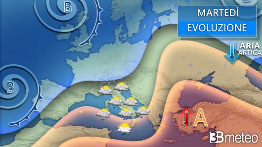 Meteo martedì