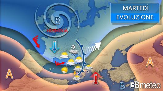 Meteo martedì