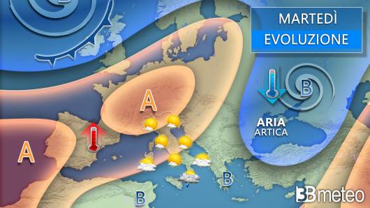 Meteo martedì