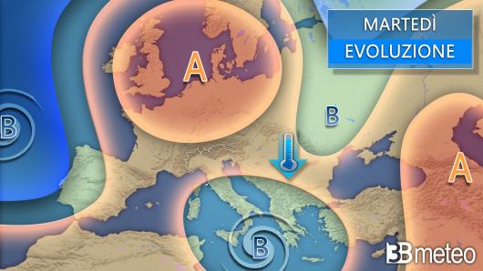 Meteo martedì